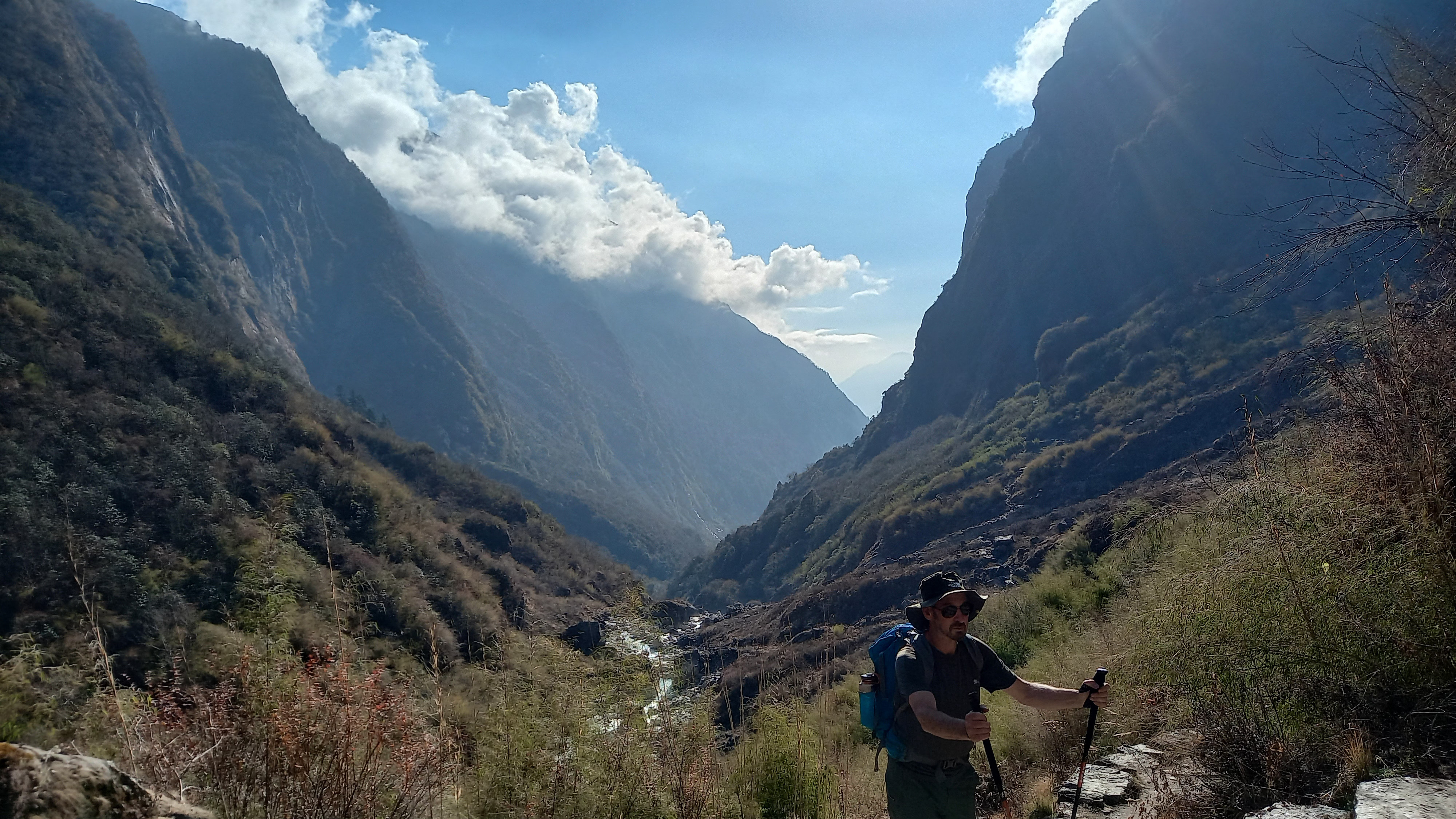 Nepal Natural mountain valley